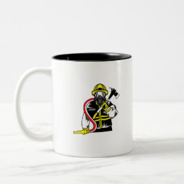 Feuerwehrler Zweifarbige Tasse