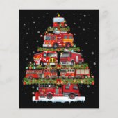 Feuerwehrleuchten Feuerwehrauto Weihnachten (Rückseite)