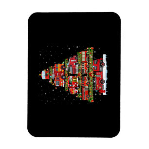 Feuerwehrleuchten Feuerwehrauto Weihnachten Magnet