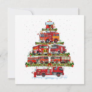 Feuerwehrleuchten Feuerwehrauto Weihnachten Save The Date