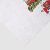 Feuerwehrleuchten Feuerwehrauto Weihnachten Seidenpapier (Detail)