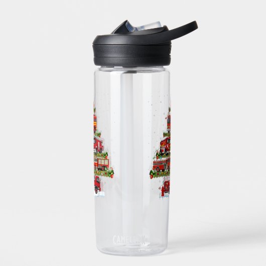 Feuerwehrleuchten Feuerwehrauto Weihnachten Trinkflasche (Links)