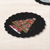 Feuerwehrleuchten Feuerwehrauto Weihnachten Untersetzer (angewinkelt)