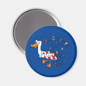 Feuerwehrleute 4. Juli Duck Magnet (Vorderseite/Rückseite)