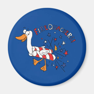 Feuerwehrleute 4. Juli Duck Magnet