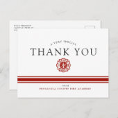 Feuerwehrleute Akademie der Kündigung Postkarte (Vorne/Hinten)