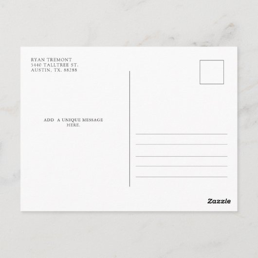 Feuerwehrleute Akademie der Kündigung Postkarte (Rückseite)