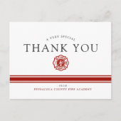 Feuerwehrleute Akademie der Kündigung Postkarte (Vorderseite)