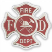 Feuerwehrleute Aufkleber (Vorderseite)