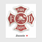 Feuerwehrleute Aufkleber (Blatt)