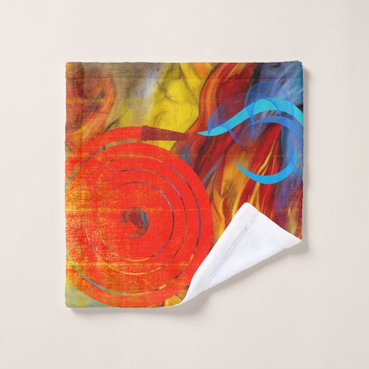 Feuerwehrleute Badhandtuch Set (Waschlappen)