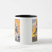 Feuerwehrleute bekämpfen simulierte Feuer Tasse (Zentrum)