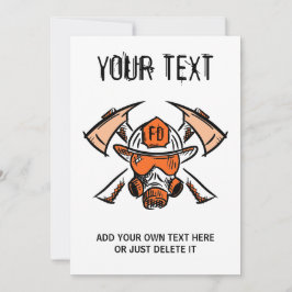 Feuerwehrleute. Feuerwehr Geschenkidee Einladung