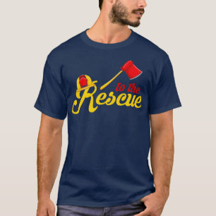 Feuerwehrleute Gaffer Rettungshelm Rettungshelfer T-Shirt