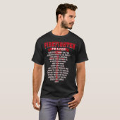 Feuerwehrleute Gebet Christlichen Feuerwehren Vate T-Shirt (Vorne ganz)