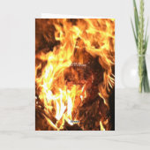 Feuerwehrleute geklappte Grußkarte Karte (Rückseite)