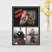 Feuerwehrleute geklappte Grußkarte Karte (Gelbe Blume)