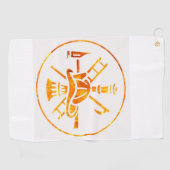 Feuerwehrleute Golfhandtuch (Horizontal)