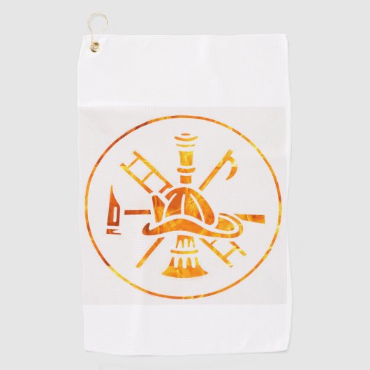Feuerwehrleute Golfhandtuch (Vorderseite)