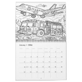 Feuerwehrleute in Aktion Färben 2025/2026 Kalender (Jan 2026)