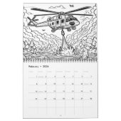Feuerwehrleute in Aktion Färben 2025/2026 Kalender (Feb 2026)