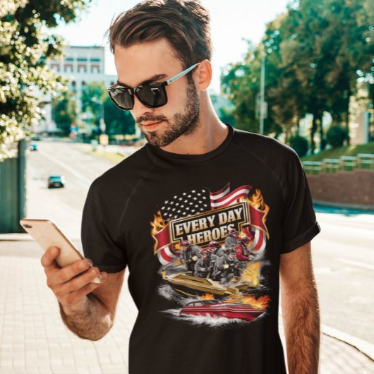 Feuerwehrleute kämpfen Boat Blaze T-Shirt