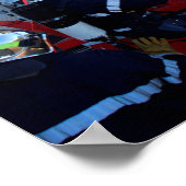 Feuerwehrleute Kletterleiter Poster (Ecke)