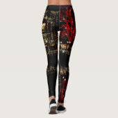 Feuerwehrleute landen Weihnachten Leggings (Rückseite)