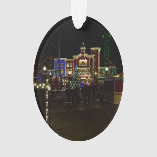 Feuerwehrleute landen Weihnachten Ornament (Rückseite)