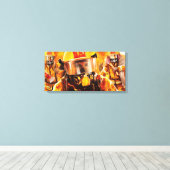 Feuerwehrleute Leinwanddruck (Insitu (Holzboden))