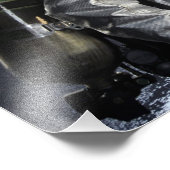 Feuerwehrleute löschen ein Feuer in einer Ausbildu Fotodruck (Ecke)