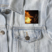 Feuerwehrleute löschen eine simulierte Batterie Button (Beispiel)