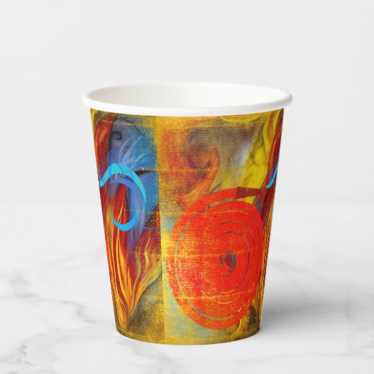 Feuerwehrleute Pappbecher (Rückseite)