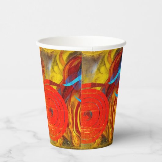 Feuerwehrleute Pappbecher (Rechts)