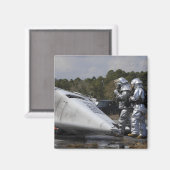 Feuerwehrleute reagieren auf die Szene Magnet (Vorderseite/Rückseite)