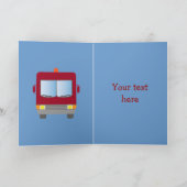 Feuerwehrleute retten Katzenkarte Karte (Innenseite)