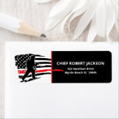 Feuerwehrleute Rot-Schwarze-Amerikanische Flagge R (Insitu)