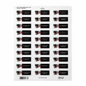 Feuerwehrleute Rot-Schwarze-Amerikanische Flagge R (Vorne)