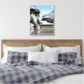 Feuerwehrleute setzen während eines Bohrvorgangs e Leinwanddruck (Insitu (Schlafzimmer))