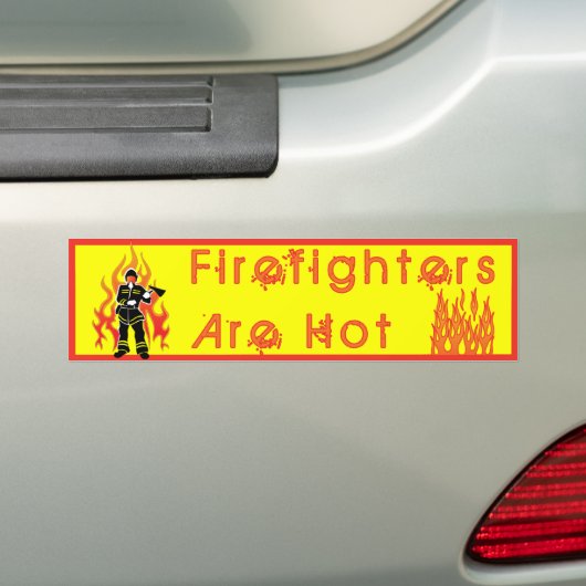 Feuerwehrleute sind heißer Autoaufkleber (Auf Auto)