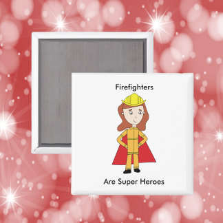 Feuerwehrleute sind Superhelden Magnet