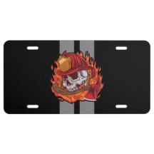 Feuerwehrleute Skull-Grey-Rennstreifen