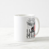 Feuerwehrleute Thin Red Line Ruder Legende Kaffeetasse (VorderseiteRechts)