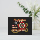 Feuerwehrleute tun es... postkarte (Stehend Vorderseite)