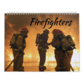 Feuerwehrleute und Flammen Kalender (Titelbild)