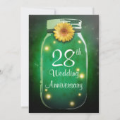 Feuerwehrleute und Rustikale Mason Jar Whimsical J Einladung (Rückseite)