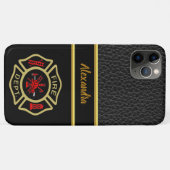Feuerwehrlogos Gold und Abzeichen 11 Case-Mate iPhone Hülle (Rückseite (Horizontal))