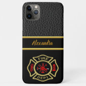 Feuerwehrlogos Gold und Abzeichen 11 Case-Mate iPhone Hülle (Rückseite)