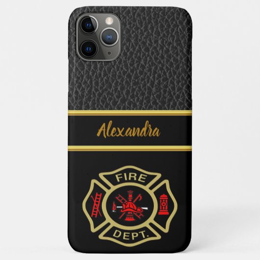 Feuerwehrlogos Gold und Abzeichen 11 Case-Mate iPhone Hülle (Rückseite)
