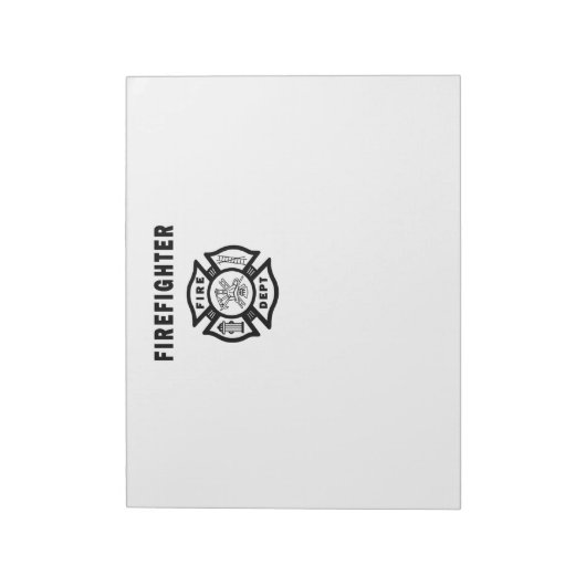 Feuerwehrlogos Notizblock (Rotiert)